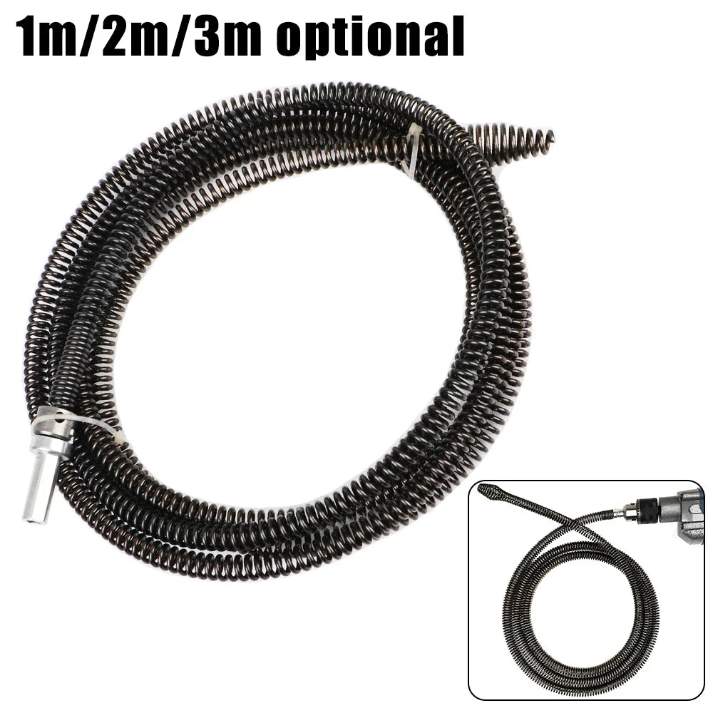 Bathroom Kitchen 1-3M Spring Pipe Sewer Unblocker Pipe Dredging Tool Sinks Basin Pipeline Clogged Remover Tools Drain Cleaner
