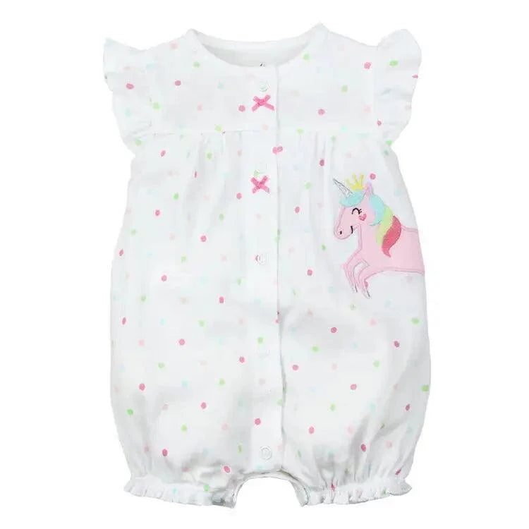 Baby Girl Clothes One-Piece Jumpsuits Baby Clothing Cotton Short Romper Infant Girl Clothes