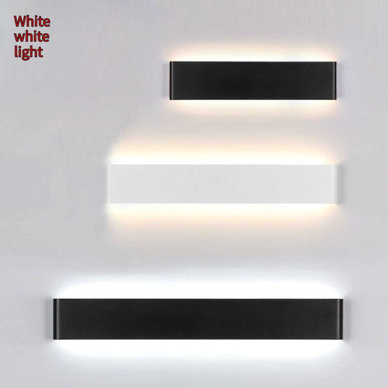 Ultra-thin aluminum led bedside lamp