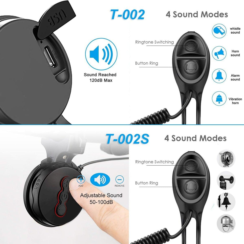 Bike Bell Charging Speaker USB Recharged Mini Electric Bike Horn 4 Modes Cycling Electric Bicycle Accessories For Scooter Electric Bike Horn Cycling Bicycle Scooter Horn Battery Waterproof Bicycle Accessories For Kid
