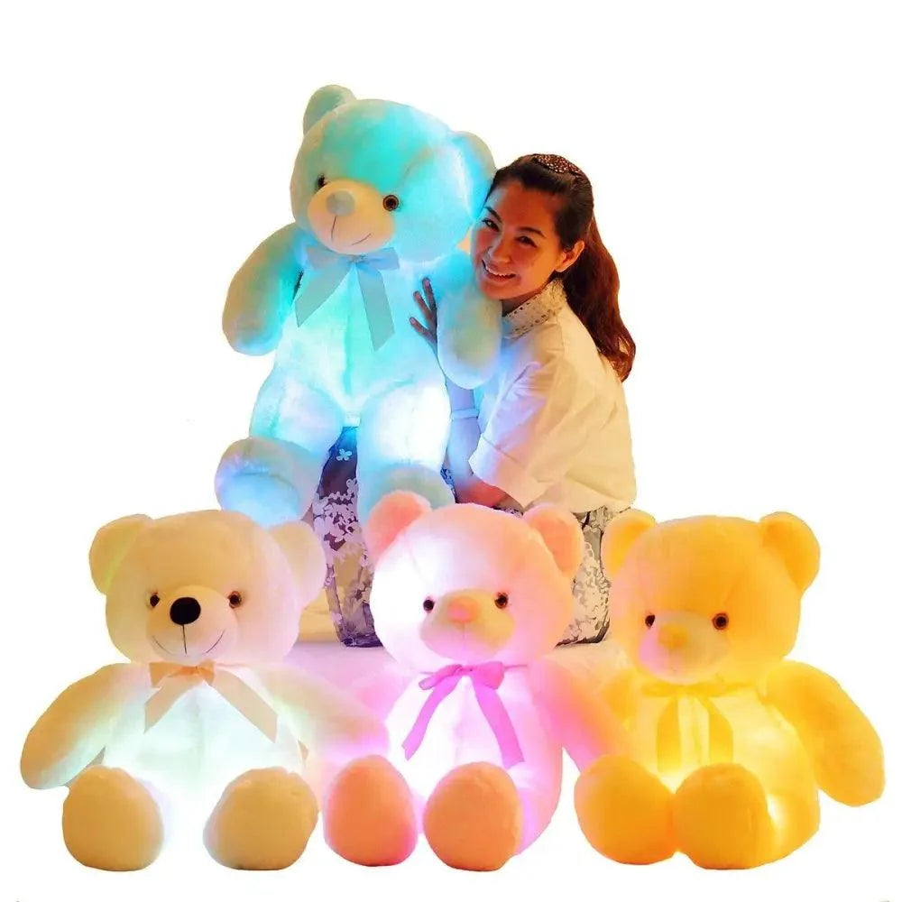 Creative Luminous LED Colorful Glowing Teddy - Plush Toy Colorful Glowing Teddy Bear Christmas Gift for Kid