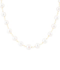 Golden Chain and White Pearl Necklaces