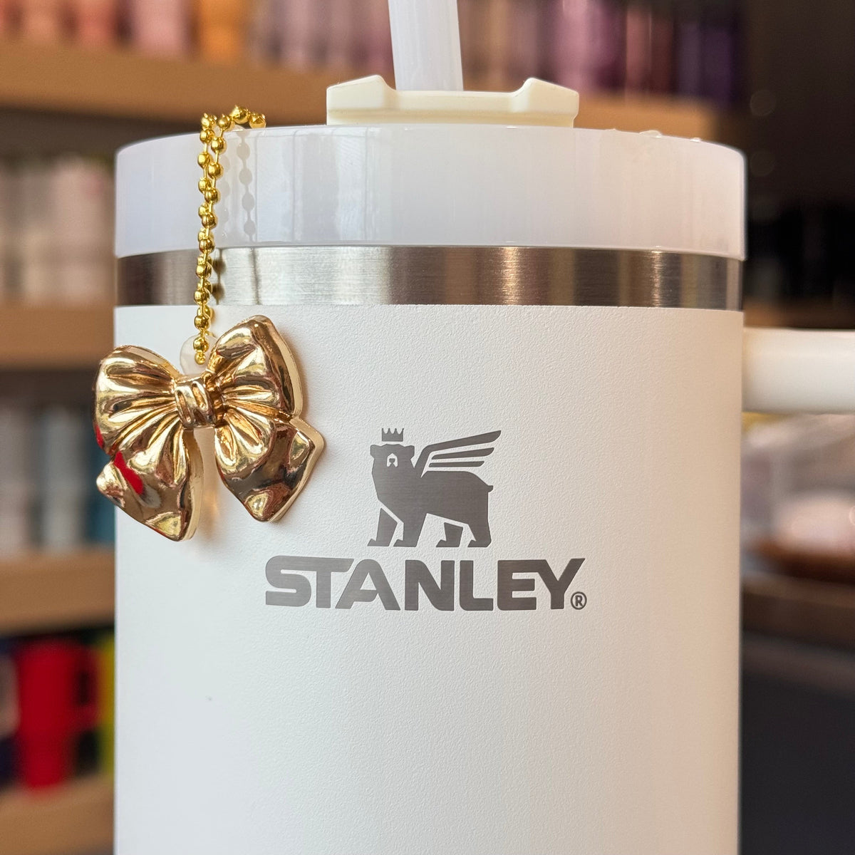 Gold Bow Charm - Tumbler Handle Charm