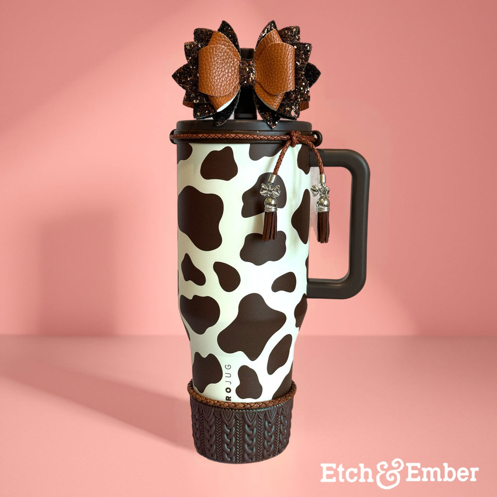 Lariat Luxe - Leather Tumbler Collar *Limited Edition*