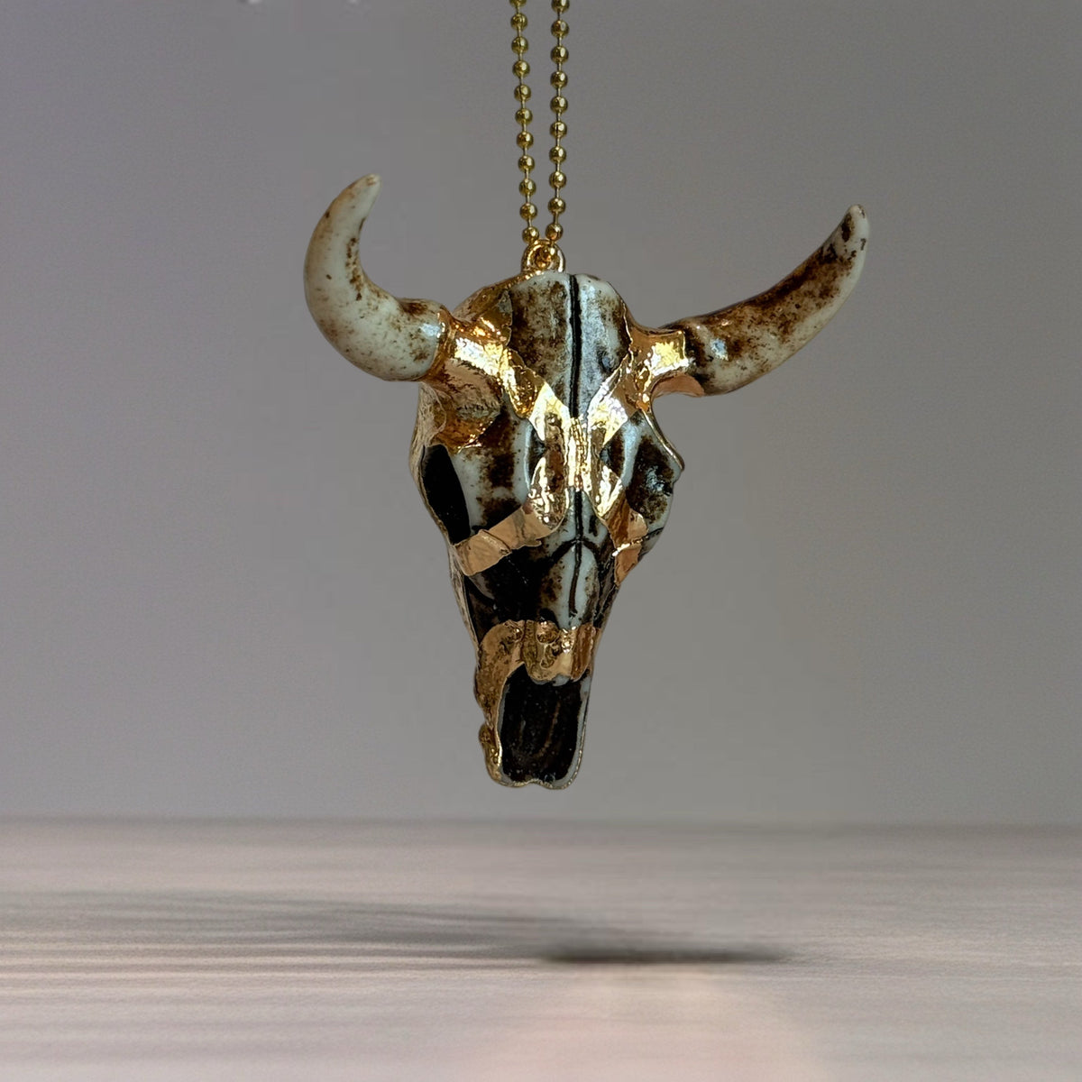 Rustic Skull Charm - Tumbler Handle Charm
