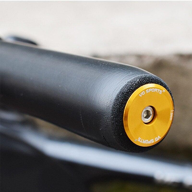 Mini Lightweight Lock Mountain Bicycle Grip Handlebar End Cap Handle Bar Grips End Plugs Mountain Bike Road Bicycle One Pair Bike Handlebar End Plugs Aluminum Alloy Expansion Handlebar Grips Cap