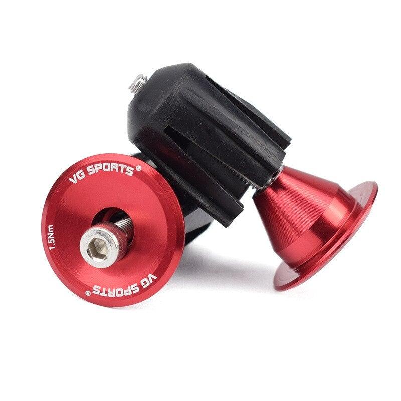 Mini Lightweight Lock Mountain Bicycle Grip Handlebar End Cap Handle Bar Grips End Plugs Mountain Bike Road Bicycle One Pair Bike Handlebar End Plugs Aluminum Alloy Expansion Handlebar Grips Cap