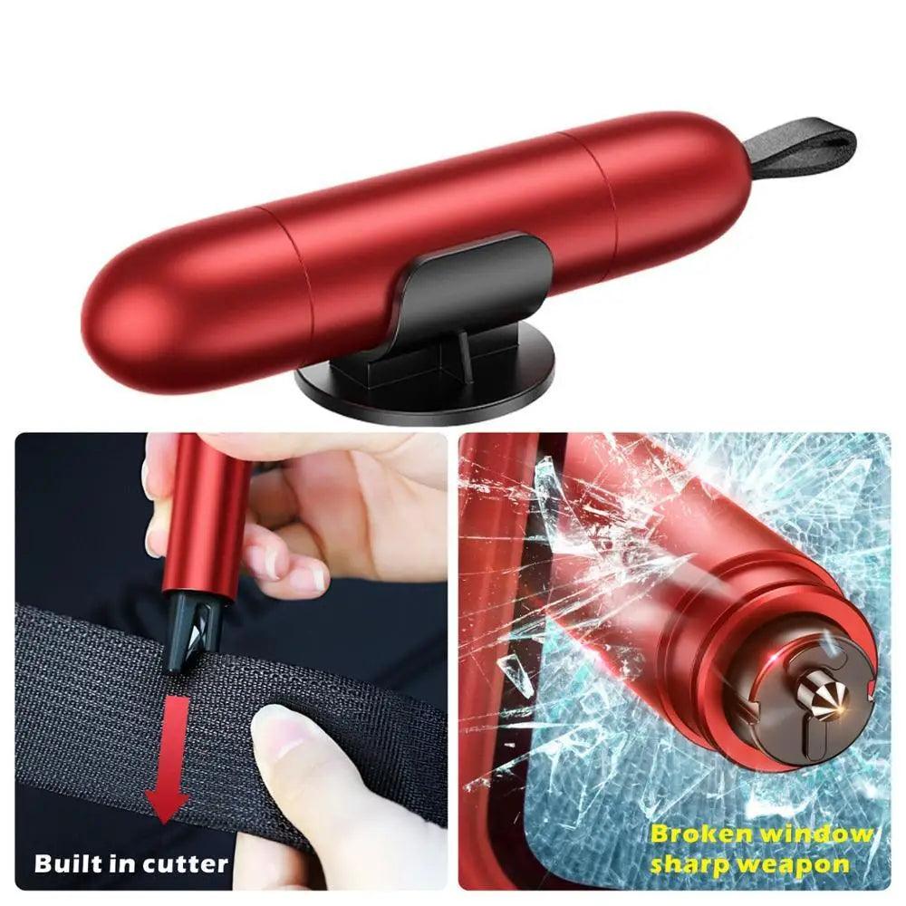 Multifunctional Life-Saving Mini Window Glass Breaker Seat Belt Cutter Safety Hammer Unique Design Car Accessories