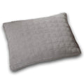 DaDa Bedding Corduroy Sherpa Backside Soft Grey Quilted Pillow Sham - 1-Piece (JHW858)