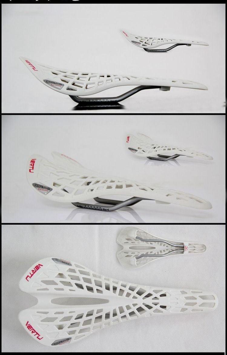 Super Bicycle Saddle Light Plastic Mountain Bike Saddle Seat PVC Cushion Mountain Bike Seat Bicycle Hollow Seat Saddle Carbon Fiber Seat Cushion Cover Lightweight Saddle Bike Accessories