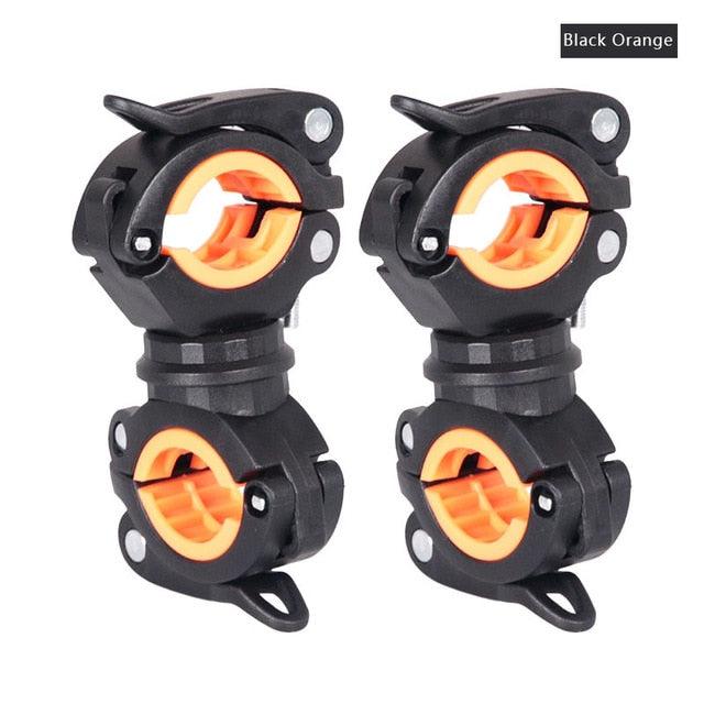 Bicycle Light Bracket Bike Lamp Holder LED Headlight Pump Stand Quick Release Mount 360 Degree Rotatable Universal Flashlight Mount Holder Mount Bicycle Mounting Bracket Flashlight Holder