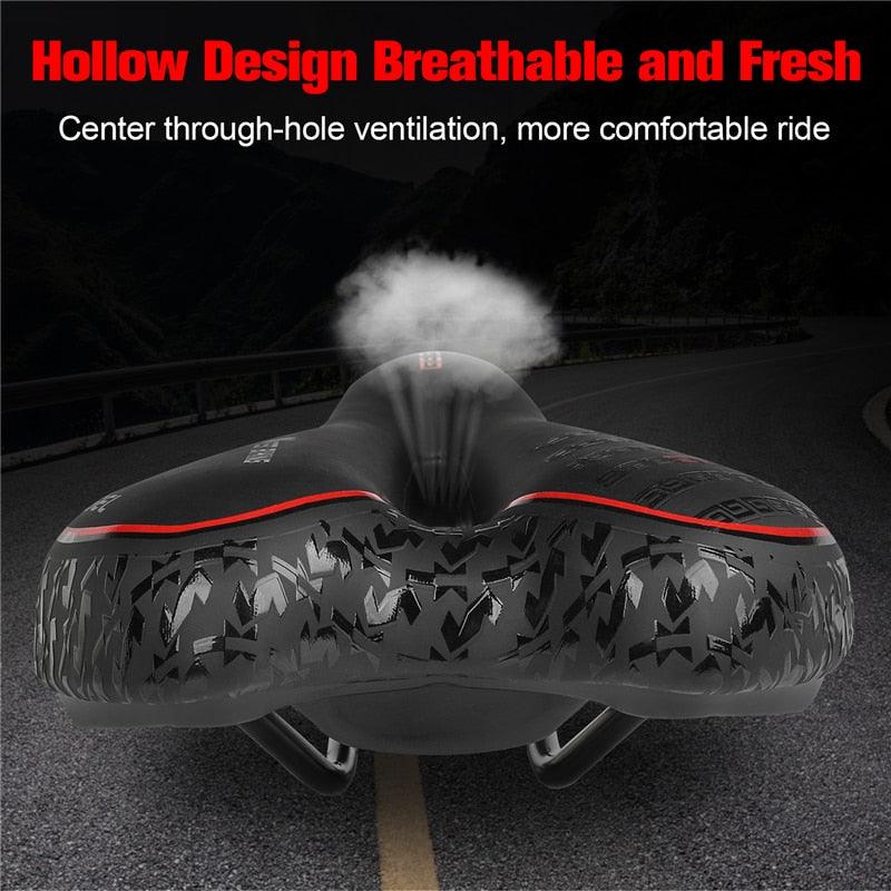 Bike Saddle Mountain Road Bike Seat PU Leather Gel Filled Cycling Cushion Comfortable Shockproof Bicycle Saddle Seat Cushion For Men Comfort Bike Saddle Anti-Slip Bicycle Saddle Waterproof Bicycle Seat For Mountain Bike Seat