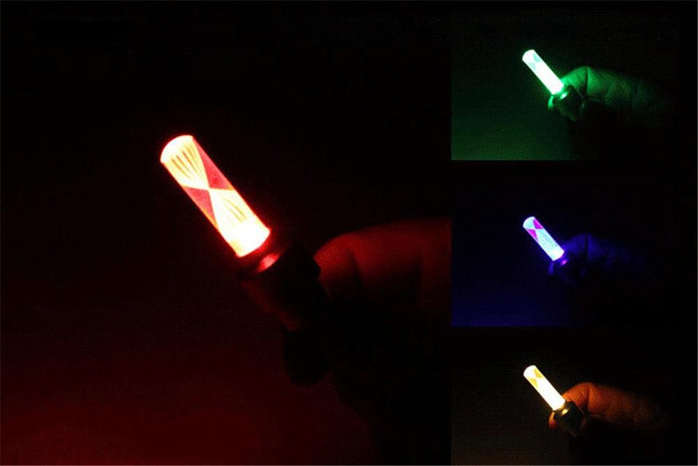 LED Neon Bike Wheel Tire Light Valve Dust Cap Spoke Light For Bicycle Cycling Warning Light Bicycle Flash Cap Light Bike Tire Wheel Valve Cap For Front And Rear Wheel Bicycle Motorcycle Tire Colorful Design