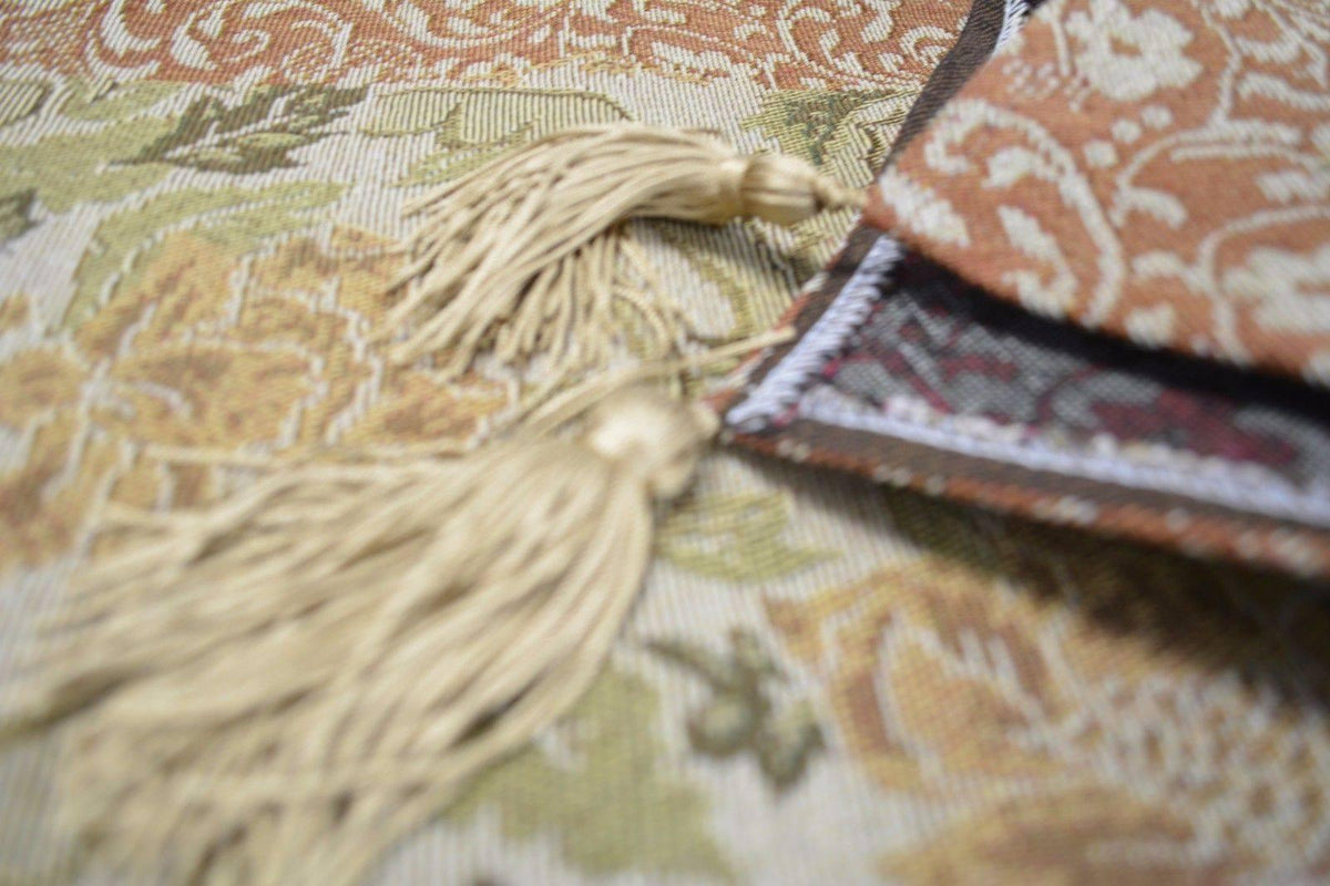 DaDa Bedding Floral Nature Garden Beige Orange Spices Tapestry Table Runner (10072)