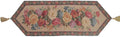 DaDa Bedding Breath of Spring Colorful Floral Beige Brown Tapestry Dining Table Runner (3089)